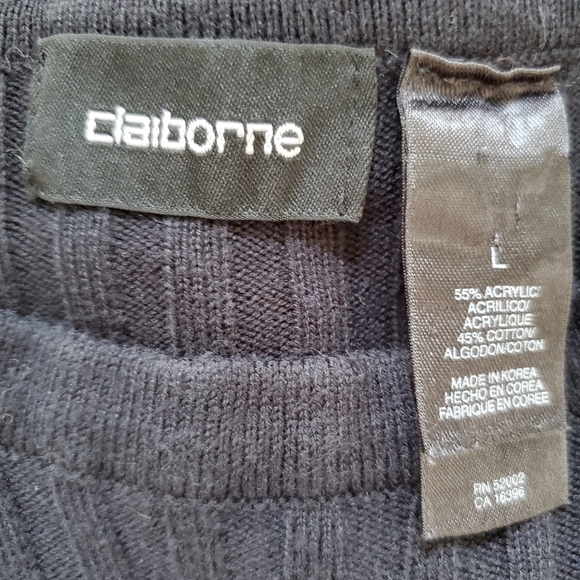 Mens (L) Claiborne Crew Neck Sweater - Picture 3 of 3